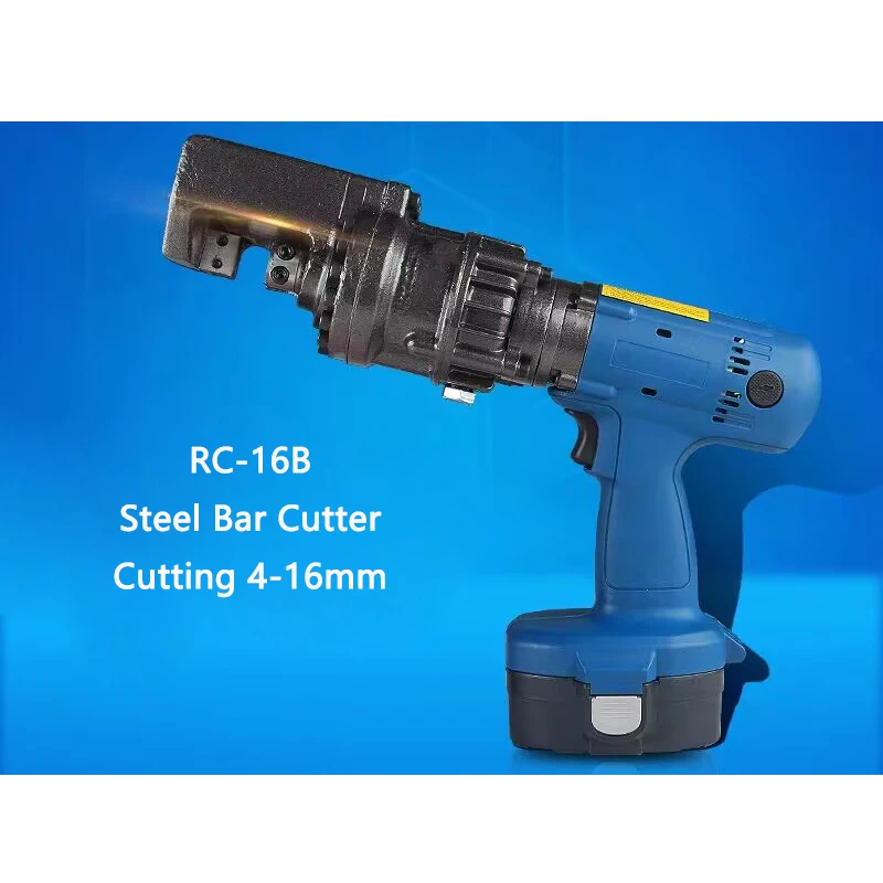 Rechargeable Steel bar Cutting machine RC-16B Electric Hydraulic Steel bar Cutter Portable Steel bar Shear 4-16mm
Rechargeable Steel bar Cutting machine RC-16B Electric Hydraulic Steel bar Cutter Portable Steel bar Shear 4-16mm