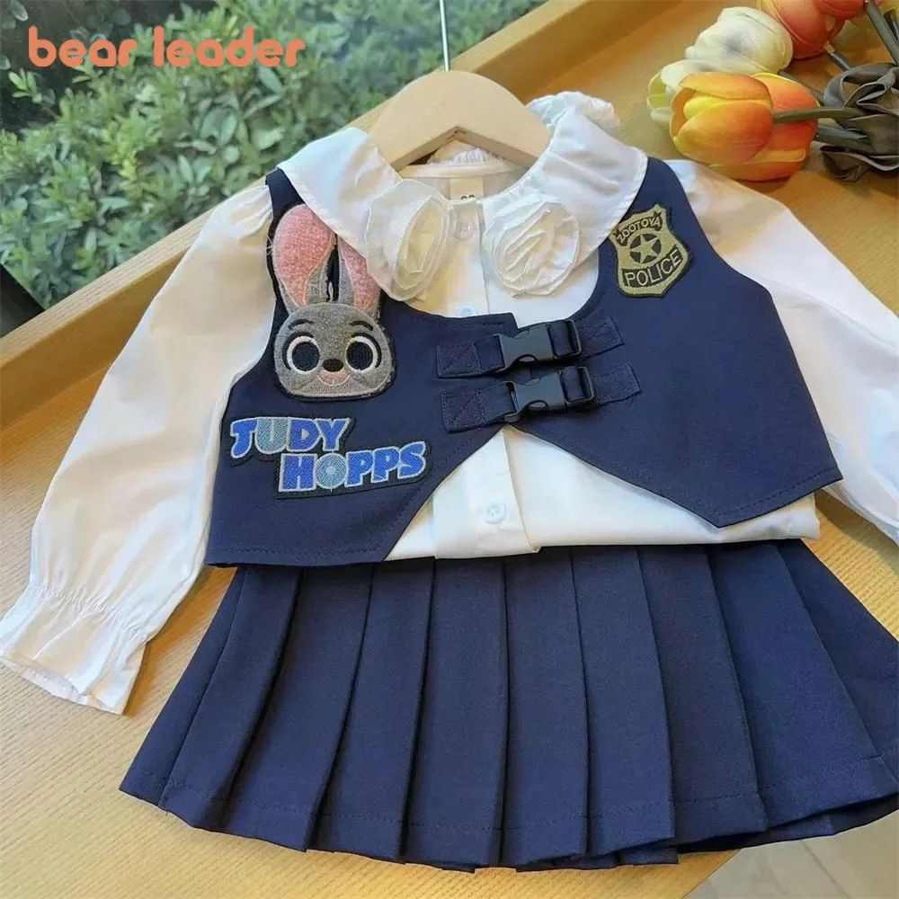 Bear Leader Autumn Preppy Style Cartoon Rabbit Vest+Long Sleeved Base Shirt+Pleated Skirt 3Piece Set Kids Clothes Girls Outfits
Bear Leader Autumn Preppy Style Cartoon Rabbit Vest+Long Sleeved Base Shirt+Pleated Skirt 3Piece Set Kids Clothes Girls Outfits