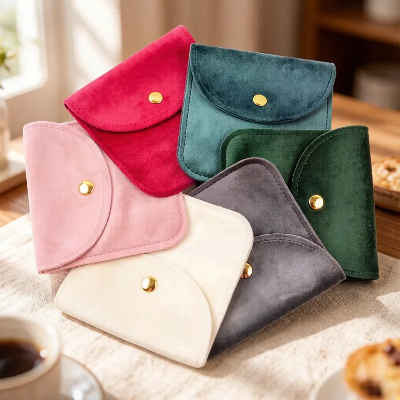 1Pc Soft Velvet Jewelry Pouch Bag, Gift Bracelet Necklace Earrings Rings Storage, Button Closure Organizer
1Pc Soft Velvet Jewelry Pouch Bag, Gift Bracelet Necklace Earrings Rings Storage, Button Closure Organizer