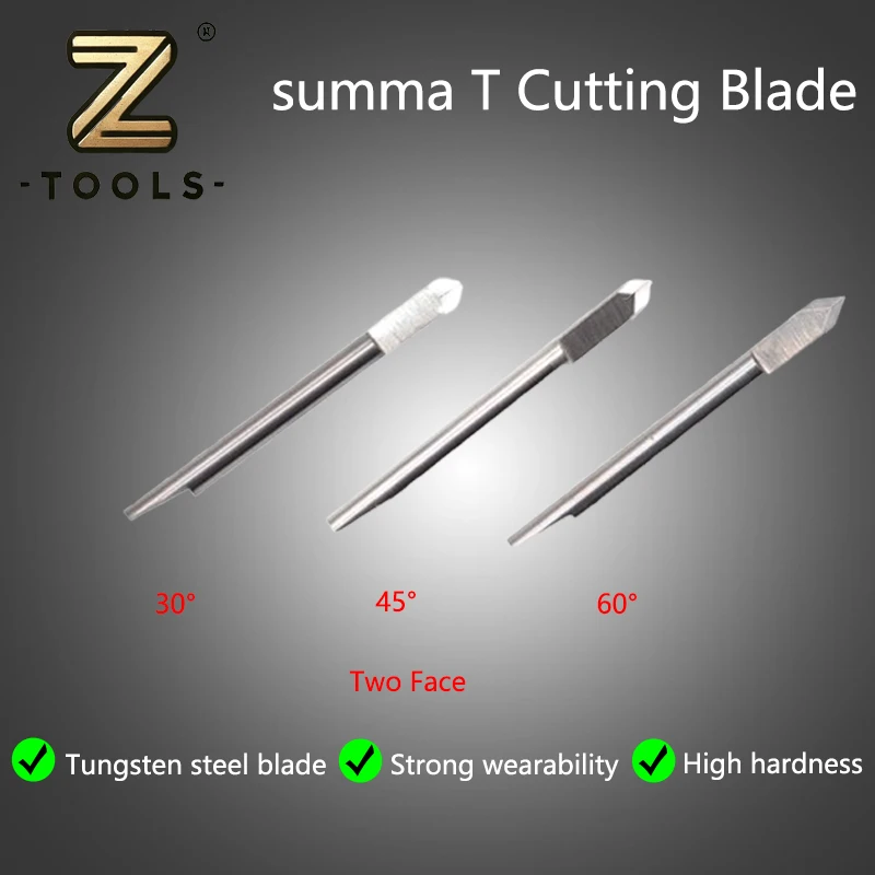 Double Head SUMMA T Cutter 30/36/45/60 Degree Carbide Steel blades Two Face Cutting Plotter Vinyl Cutter Knife
Double Head SUMMA T Cutter 30/36/45/60 Degree Carbide Steel blades Two Face Cutting Plotter Vinyl Cutter Knife