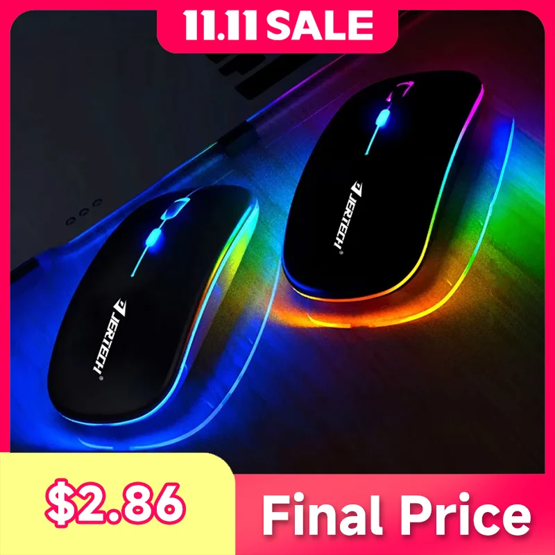 JR3 2.4 Mini Computer RGB USB Mouse Laptop Optical Gaming Rechargeable Bluetooth Computer Wireless Mouse
JR3 2.4 Mini Computer RGB USB Mouse Laptop Optical Gaming Rechargeable Bluetooth Computer Wireless Mouse