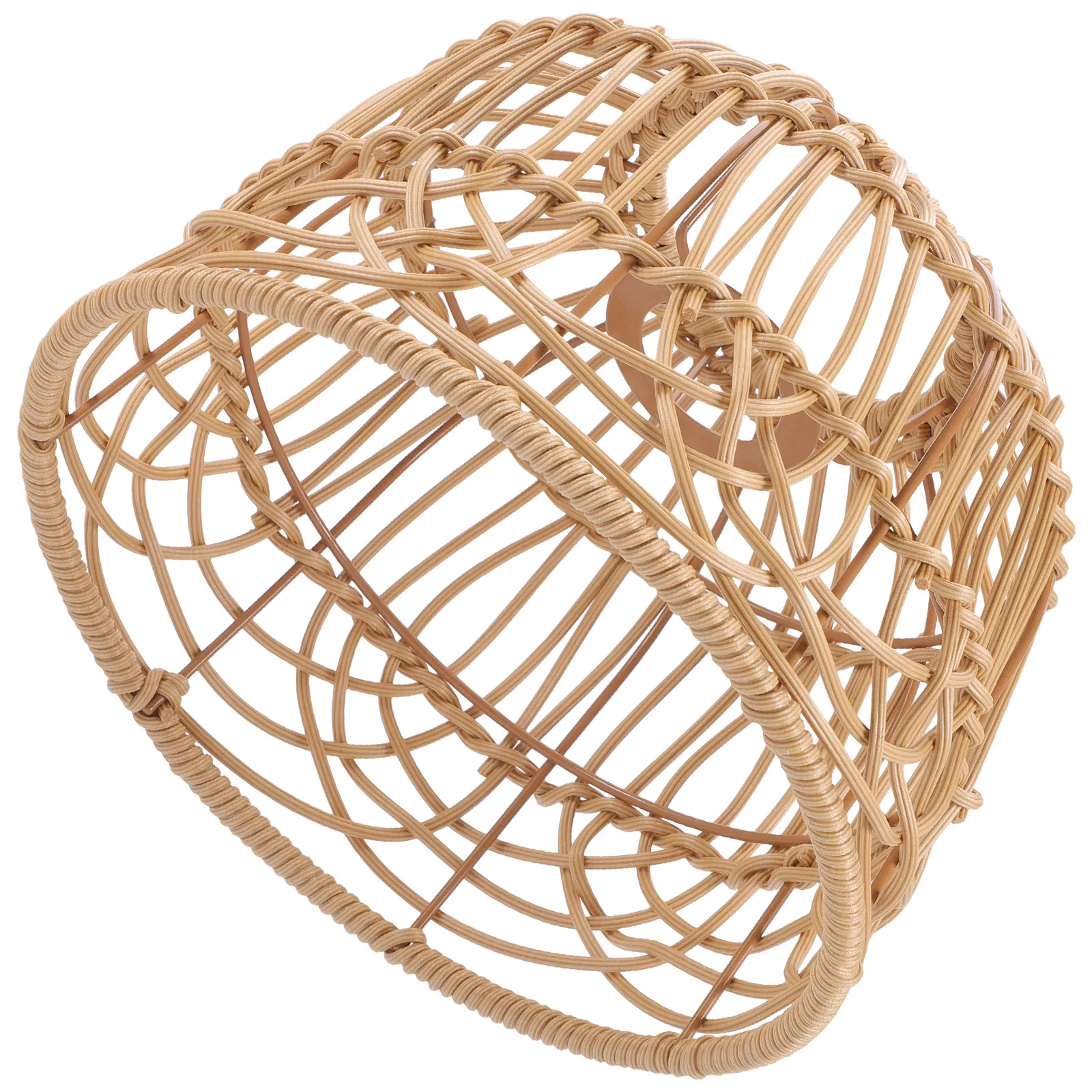 Rustic Woven Lampshade Imitation Rattan Lamp Cover Decorative Light Cover for Home Cafe Restaurant Wedding Ceiling Lamp
Rustic Woven Lampshade Imitation Rattan Lamp Cover Decorative Light Cover for Home Cafe Restaurant Wedding Ceiling Lamp