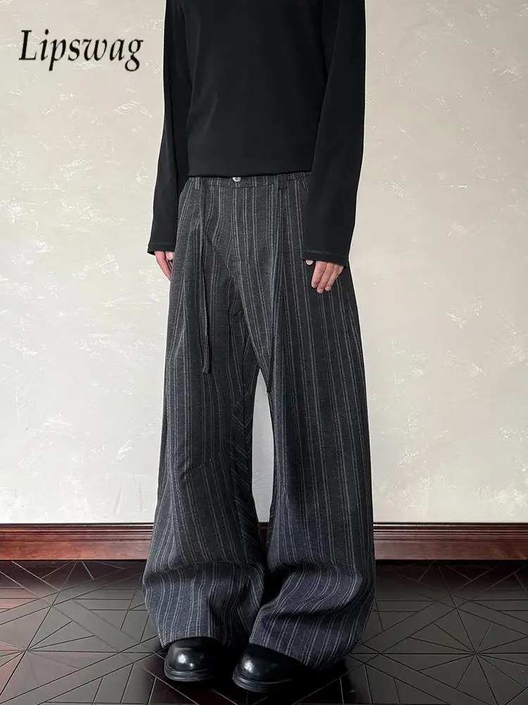 Vintage Loose Straight Pants Mens Streetwear Fashion Pleated Striped Printing Trousers Men 2026 Spring Autumn Stylish Bottoms
Vintage Loose Straight Pants Mens Streetwear Fashion Pleated Striped Printing Trousers Men 2026 Spring Autumn Stylish Bottoms