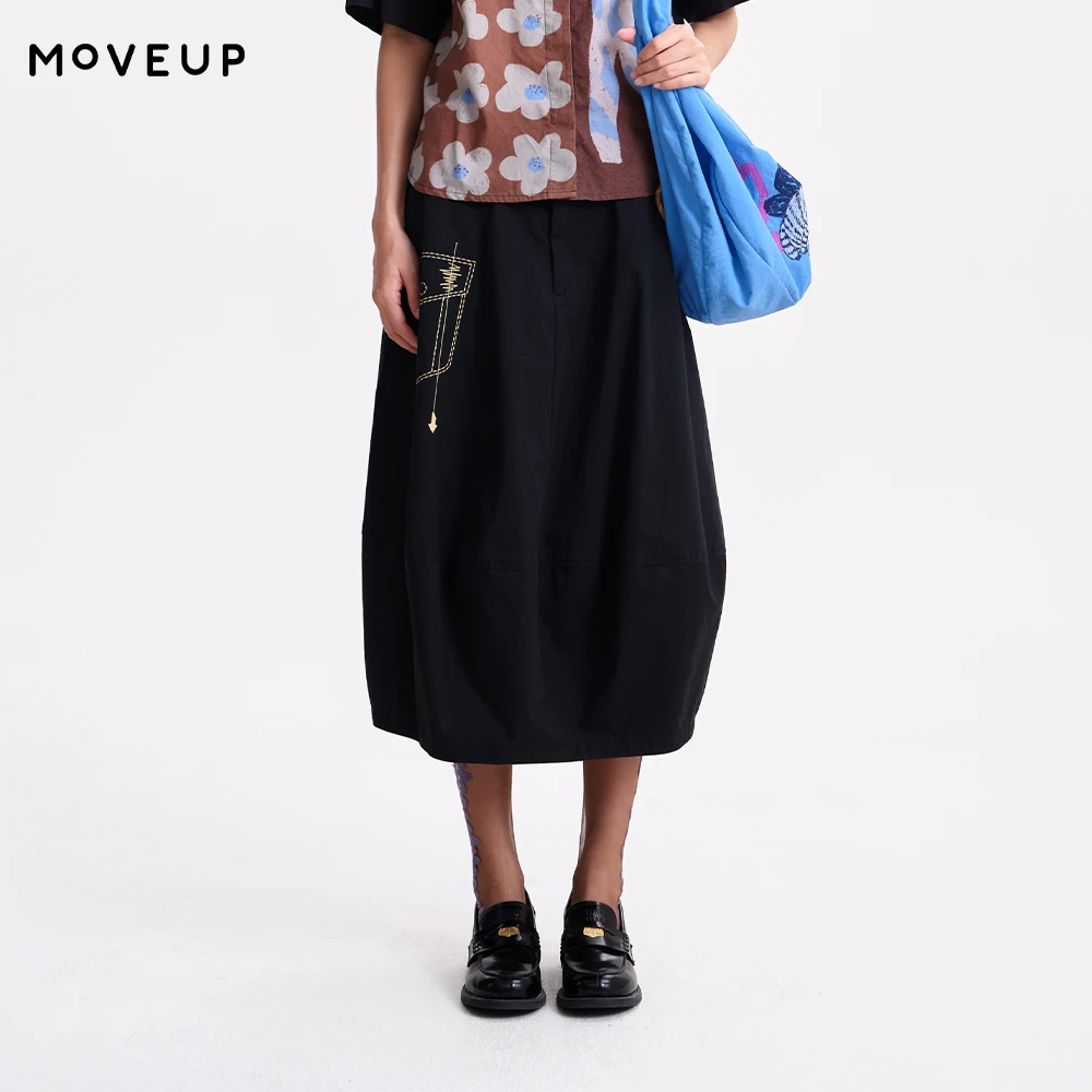 MOVEUP A-Line Skirt 2026 Spring New Elastic Waist Pocket Embroidered Loose Casual Street Curved Split Skirt For Women 3ELC20621
MOVEUP A-Line Skirt 2026 Spring New Elastic Waist Pocket Embroidered Loose Casual Street Curved Split Skirt For Women 3ELC20621