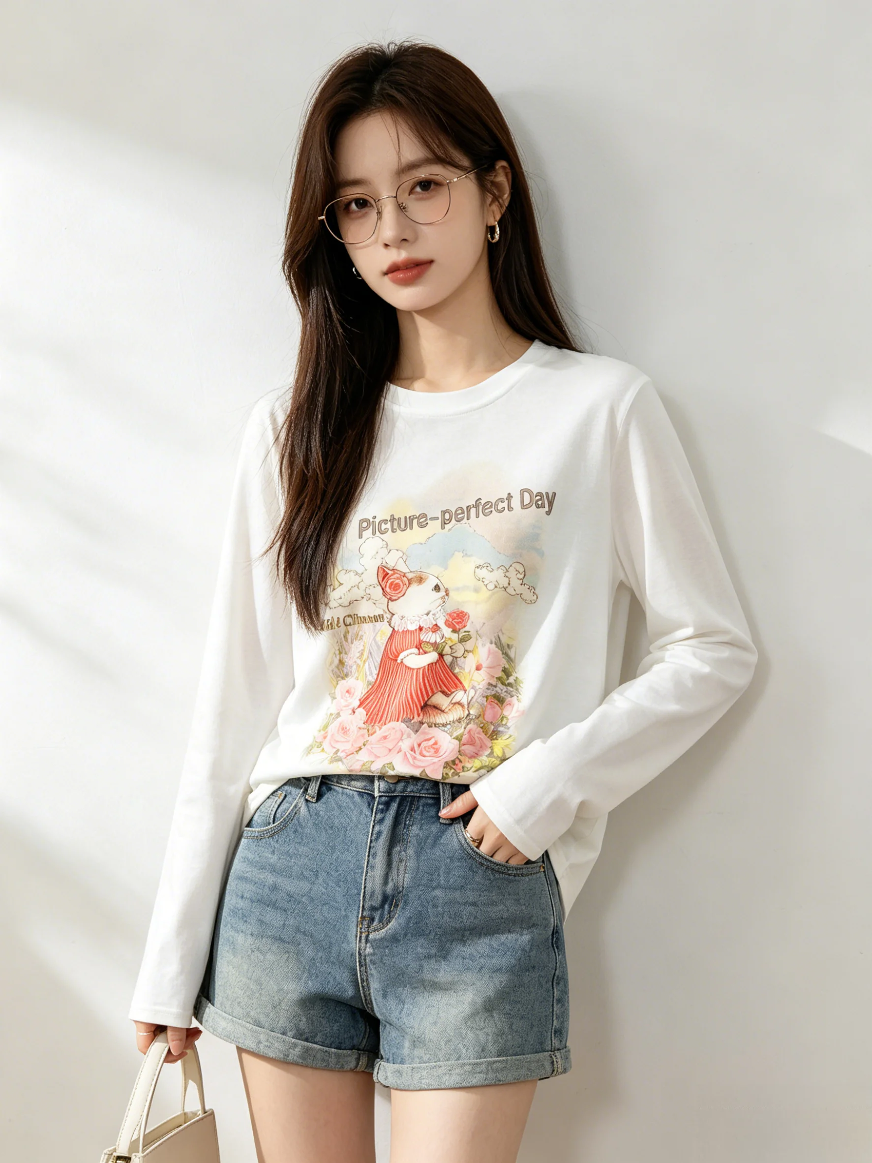 Sweet Style Breathable Skin-Friendly Summer T-Shirt Printed Long Sleeve Sun Protection Top for Younger Looking Casual Fashion
Sweet Style Breathable Skin-Friendly Summer T-Shirt Printed Long Sleeve Sun Protection Top for Younger Looking Casual Fashion