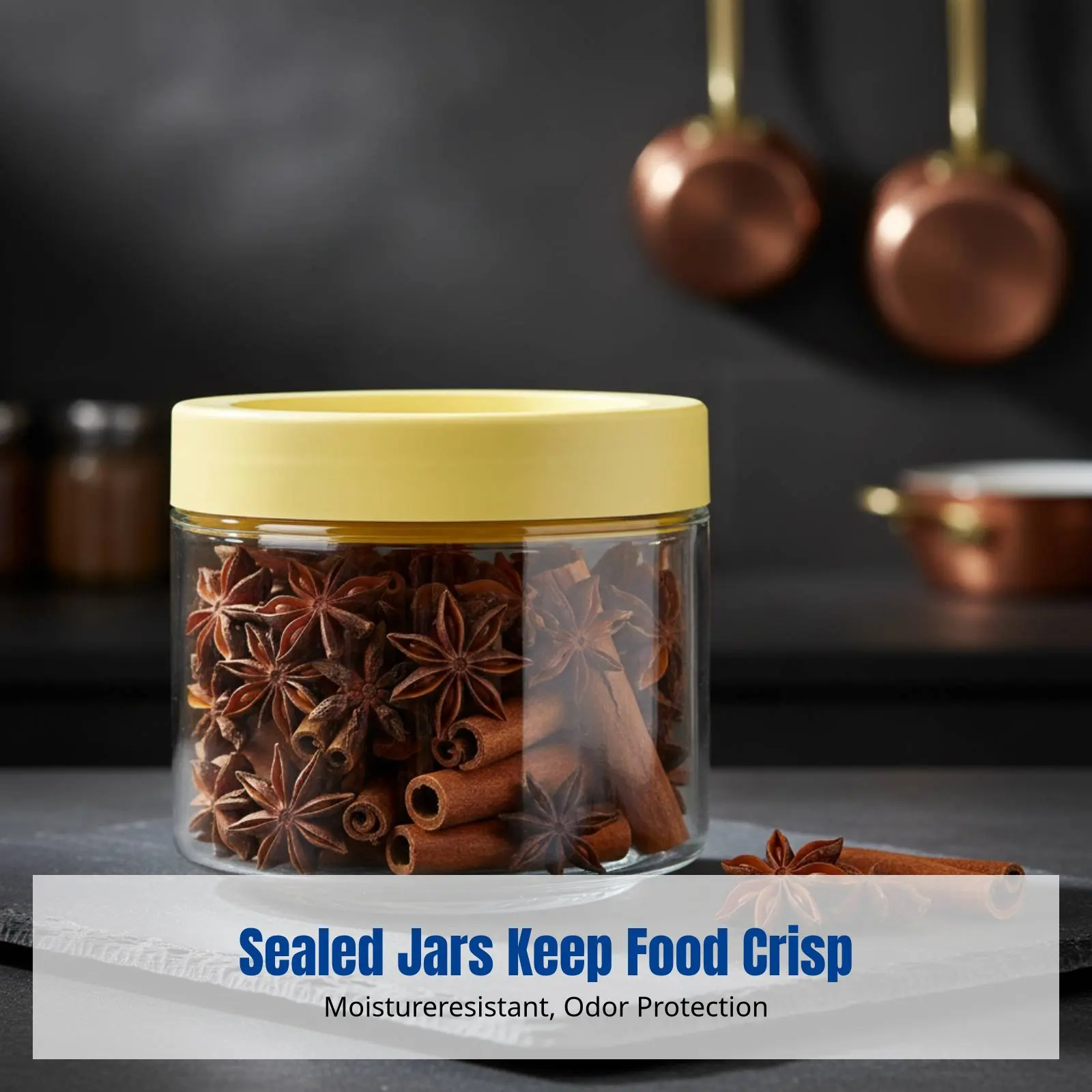 Glass Airtight Seasoning Container, Food Grade Storage Jar, Moisture-Resistant, Kitchen Organizer
Glass Airtight Seasoning Container, Food Grade Storage Jar, Moisture-Resistant, Kitchen Organizer