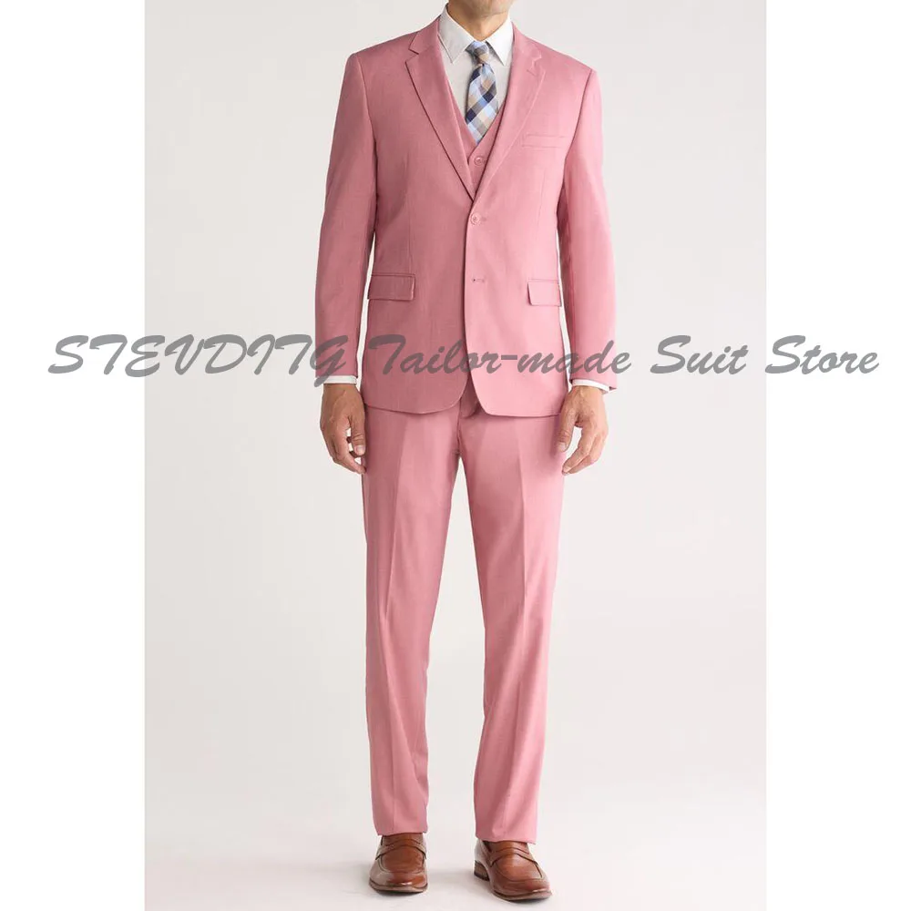 Handsome Men's Suits 3 Pieces Jacket Vest Pants Slim Custome Casual Simple Notch Collar High Quality Prom Party Male Clothing
Handsome Men's Suits 3 Pieces Jacket Vest Pants Slim Custome Casual Simple Notch Collar High Quality Prom Party Male Clothing