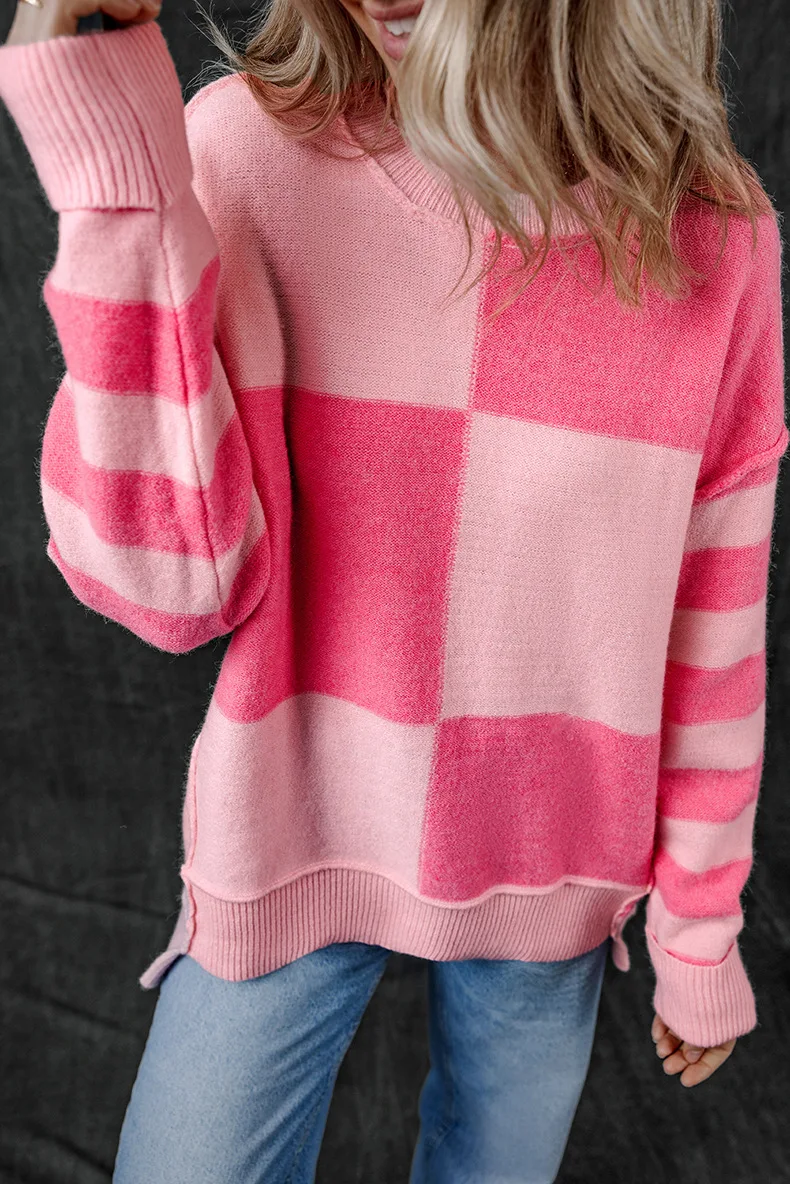 2024 Autumn New Style Pullover Round Neck Sweater For Women Casual Style Pattern Splicing Warm Long-sleeve Top Woman Knitwear
2024 Autumn New Style Pullover Round Neck Sweater For Women Casual Style Pattern Splicing Warm Long-sleeve Top Woman Knitwear