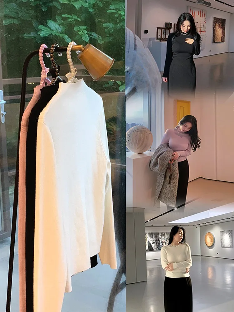 plus Size Women's Knitted Slim Fit Half High Collar Base Layer Sweater Winter Warm Simple Style A-Line Midi Dress
plus Size Women's Knitted Slim Fit Half High Collar Base Layer Sweater Winter Warm Simple Style A-Line Midi Dress