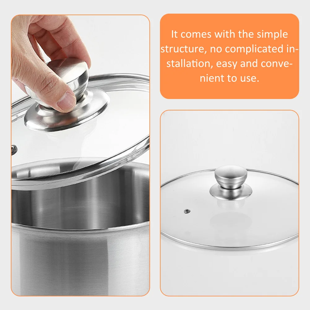 5pcs Stainless Steel Pot Lid Knobs Smooth Edges No Burrs Anti-Scald Replacement Handle For Cookware Kitchen Use Pot
5pcs Stainless Steel Pot Lid Knobs Smooth Edges No Burrs Anti-Scald Replacement Handle For Cookware Kitchen Use Pot