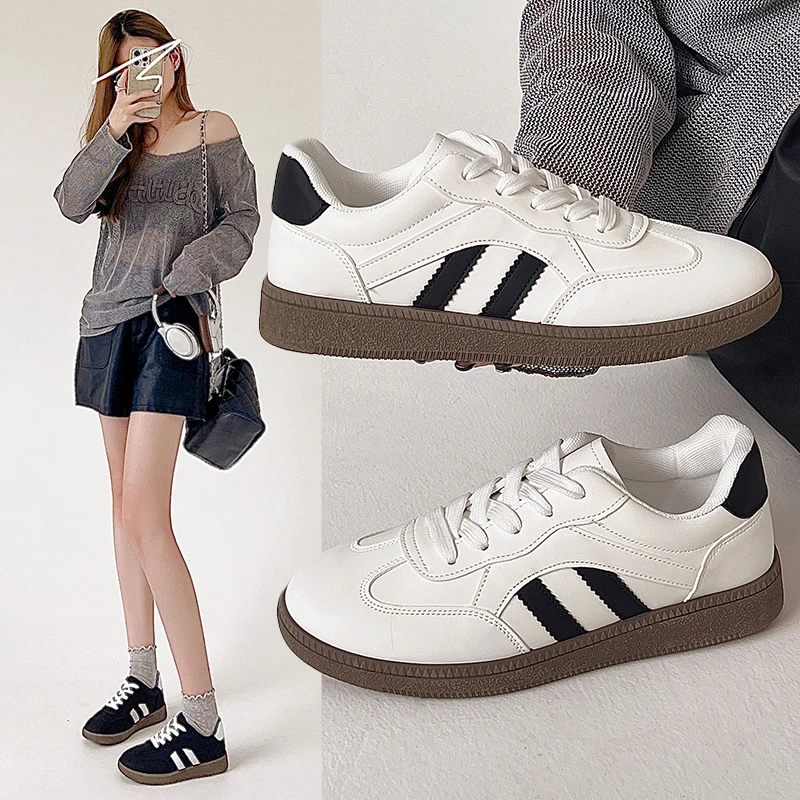 Женская обувь 2025 года, новые трендовые повседневные кроссовки, удобные теннисные туфли на плоской подошве со шнуровкой, дышащая прогулочная обувь Женская Обувь 
Женская обувь 2025 года, новые трендовые повседневные кроссовки, удобные теннисные туфли на плоской подошве со шнуровкой, дышащая прогулочная обувь Женская Обувь