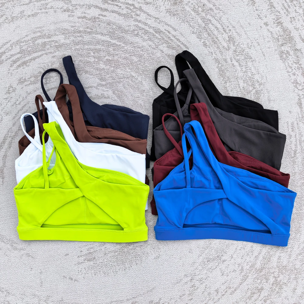 Sexy Sports Bra Diagonal Shoulder Strap Yoga Bra Detachable Sports Underwear Fitness Bra Workout Yoga Underwear Crop Tops
Sexy Sports Bra Diagonal Shoulder Strap Yoga Bra Detachable Sports Underwear Fitness Bra Workout Yoga Underwear Crop Tops