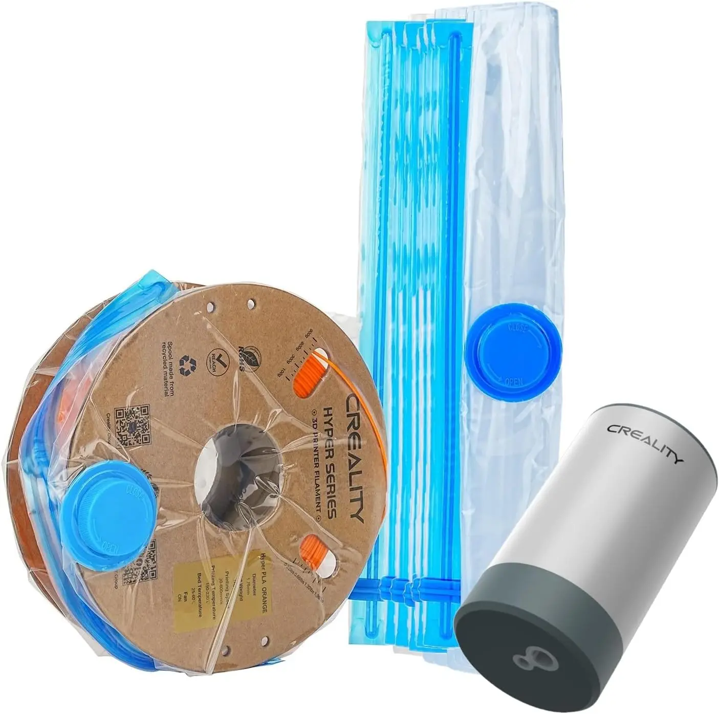 Automatic Vacuum Storage Kit for 3D Filament, 8 Bags with Desiccants, 15.75x15.75 inch
Automatic Vacuum Storage Kit for 3D Filament, 8 Bags with Desiccants, 15.75x15.75 inch