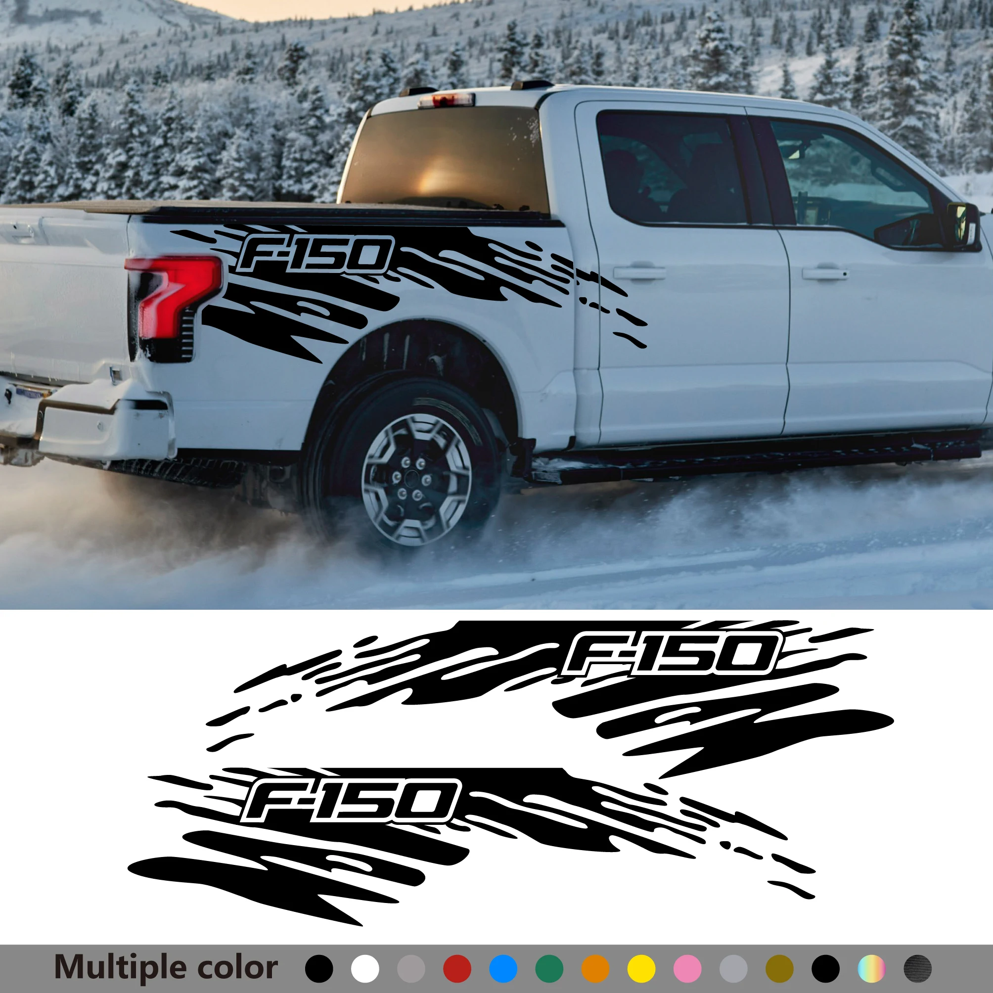 Наклейка в стиле Mudslinger для Ford F150, декоративная наклейка на кузов автомобиля, аксессуары для внедорожников, виниловая наклейка для тюнинга.
Наклейка в стиле Mudslinger для Ford F150, декоративная наклейка на кузов автомобиля, аксессуары для внедорожников, виниловая наклейка для тюнинга.