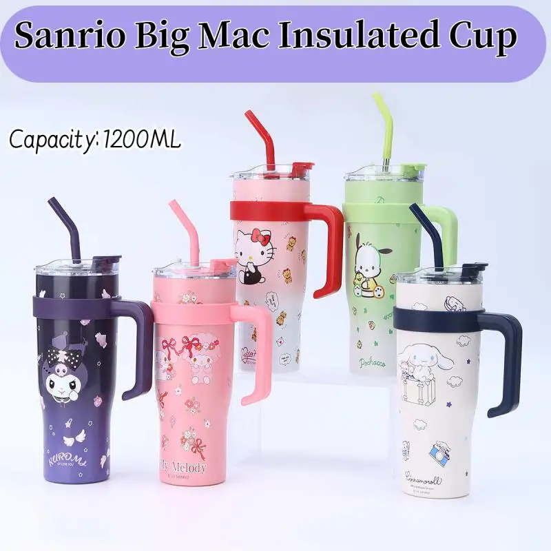 HelloKitty Kuromi Melody Big Mac 304 Stainless Steel Cup 1200ML Oversized Insulated Double Wall Vacuum Coffee Gift Hot Sale 2025
HelloKitty Kuromi Melody Big Mac 304 Stainless Steel Cup 1200ML Oversized Insulated Double Wall Vacuum Coffee Gift Hot Sale 2025
