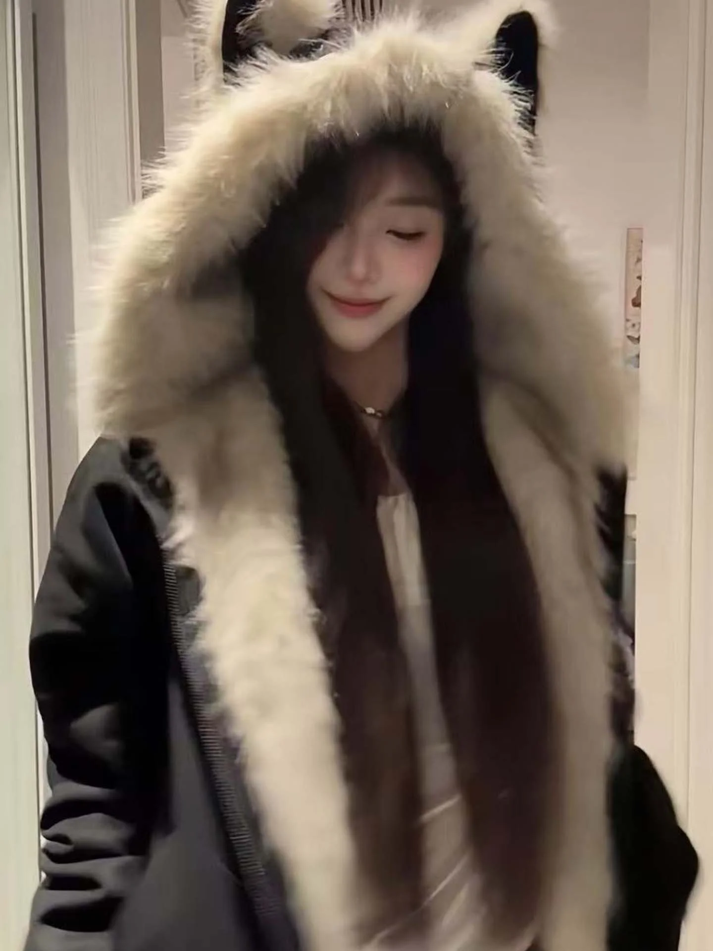 Thiened Cotton Winter Jaet Women's Faionable Loose Fit Hooded Coat Warm Sli All-Match Coat Korean Sle New Arrival
Thiened Cotton Winter Jaet Women's Faionable Loose Fit Hooded Coat Warm Sli All-Match Coat Korean Sle New Arrival