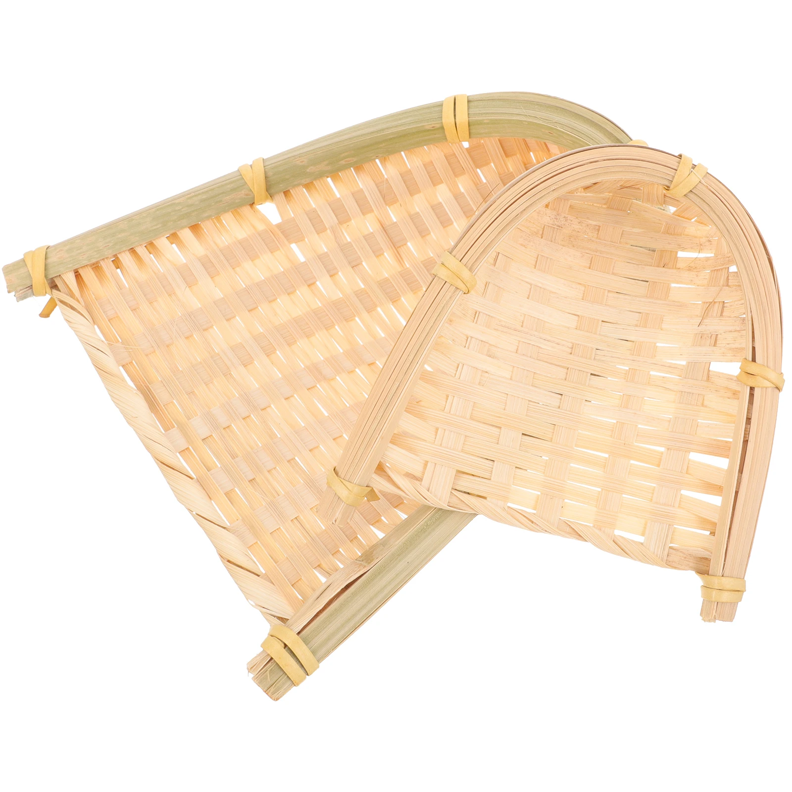 2 Pcs Woven Basket Decorative Storage Baskets Shelves Bamboo Snack Fruit Premium Material Long Use Home Style
2 Pcs Woven Basket Decorative Storage Baskets Shelves Bamboo Snack Fruit Premium Material Long Use Home Style