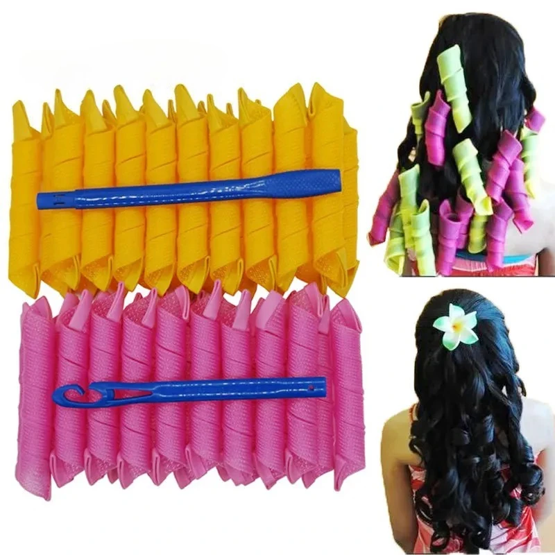 18pcs/set Heatless Non-Damaging Wave Formers Spiral Hair Curler Styling Tool Set Hair Curler DIY Hair Roller Styling Accessories
18pcs/set Heatless Non-Damaging Wave Formers Spiral Hair Curler Styling Tool Set Hair Curler DIY Hair Roller Styling Accessories