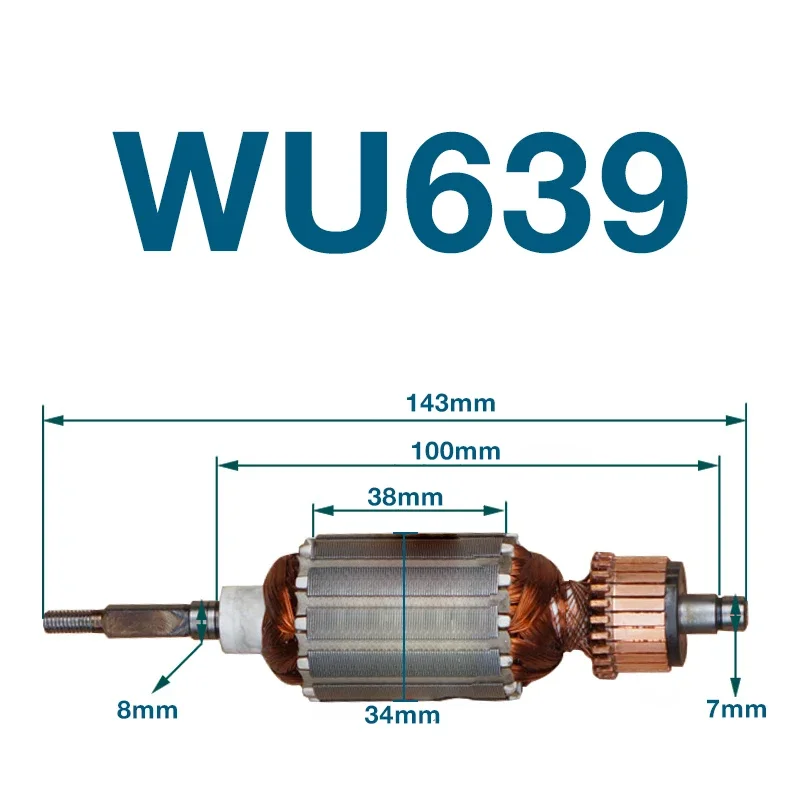 AC220-240V Armature Coil for Worx WU639 Paper Sander Rotor Armature Anchor Stator Coil Replacement Parts
AC220-240V Armature Coil for Worx WU639 Paper Sander Rotor Armature Anchor Stator Coil Replacement Parts