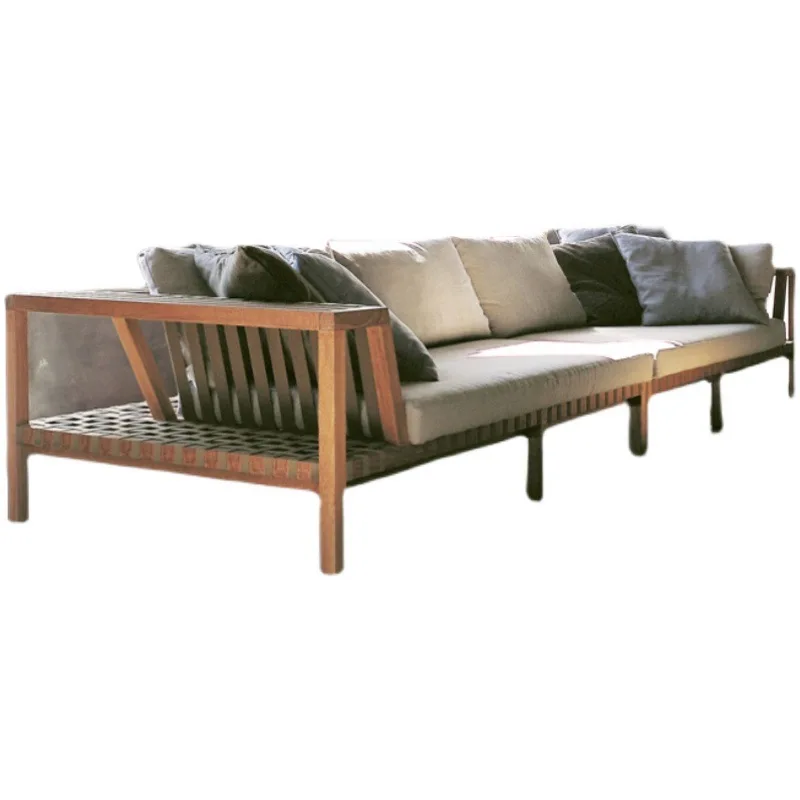 Outdoor rattan sofa open-air simple teak leisure villa sun room rattan chair
Outdoor rattan sofa open-air simple teak leisure villa sun room rattan chair