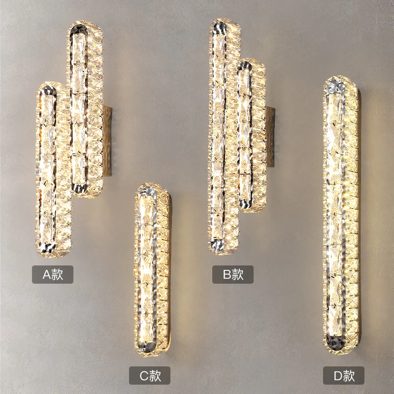 Bright Crystal LED Wall Lights For Bedside Bedroom Living Room Home Hotel Chrome Modern Decoration Sconce Indoor Fixtures
Bright Crystal LED Wall Lights For Bedside Bedroom Living Room Home Hotel Chrome Modern Decoration Sconce Indoor Fixtures