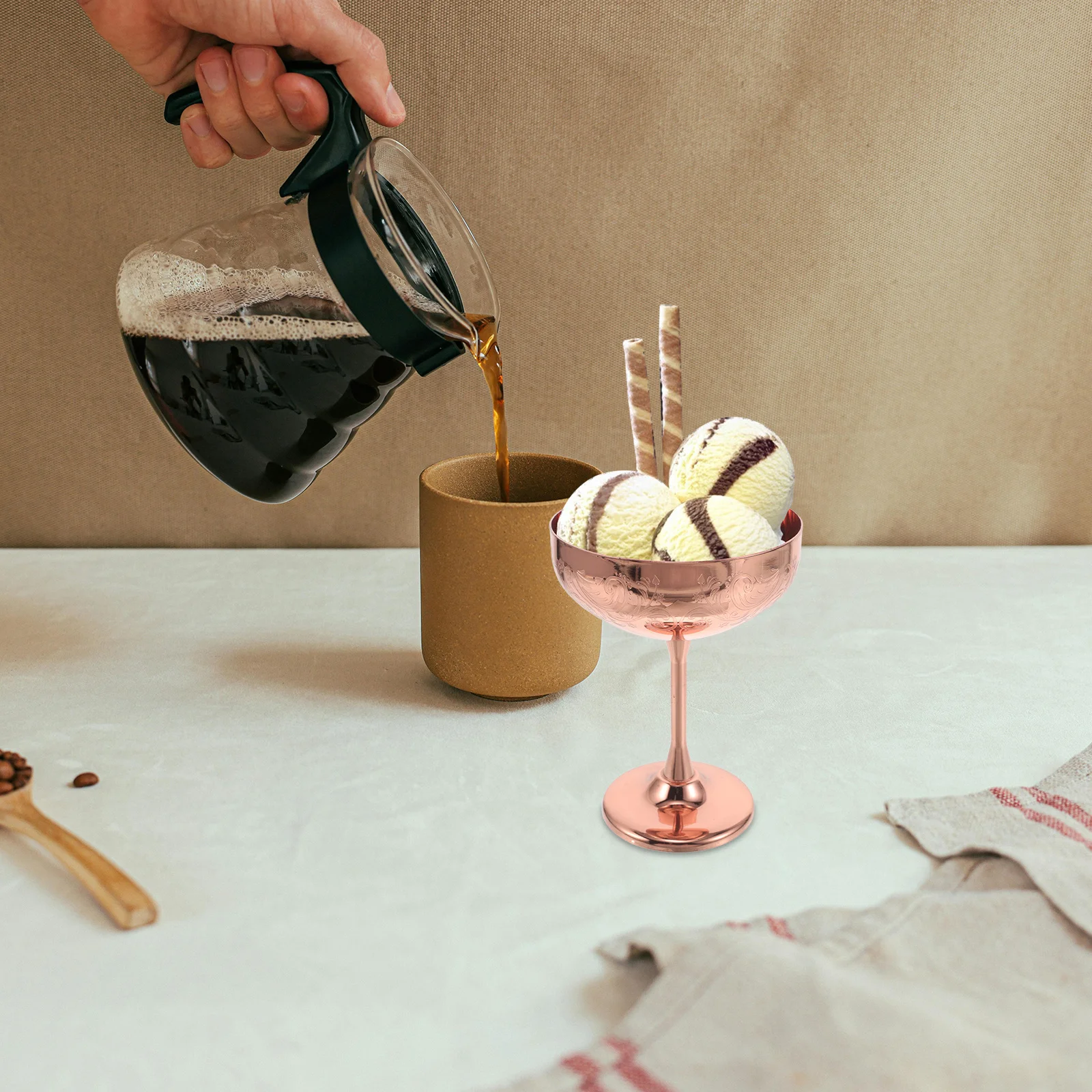 Stainless Steel Dessert Bowl Footed Base Multi Use Ice Cream Goblet for Parties Salad Yogurt Pudding Decorative Metal Serving
Stainless Steel Dessert Bowl Footed Base Multi Use Ice Cream Goblet for Parties Salad Yogurt Pudding Decorative Metal Serving