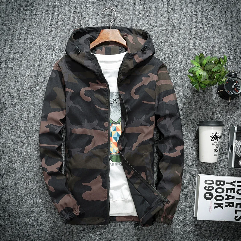 Hooded Coats Windbreaker Camouflage Brand New Mens Jackets Spring Men Casual Mens Fashion Slim Hip Hop Bomber Jackets Clothing
Hooded Coats Windbreaker Camouflage Brand New Mens Jackets Spring Men Casual Mens Fashion Slim Hip Hop Bomber Jackets Clothing