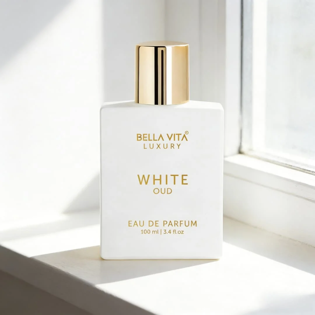 Bella Vita White Oud perfume, 3.4 oz., 100 ml minimalist white bottle, fresh ebony tone, showing a sense of senior gentleman cle
Bella Vita White Oud perfume, 3.4 oz., 100 ml minimalist white bottle, fresh ebony tone, showing a sense of senior gentleman cle