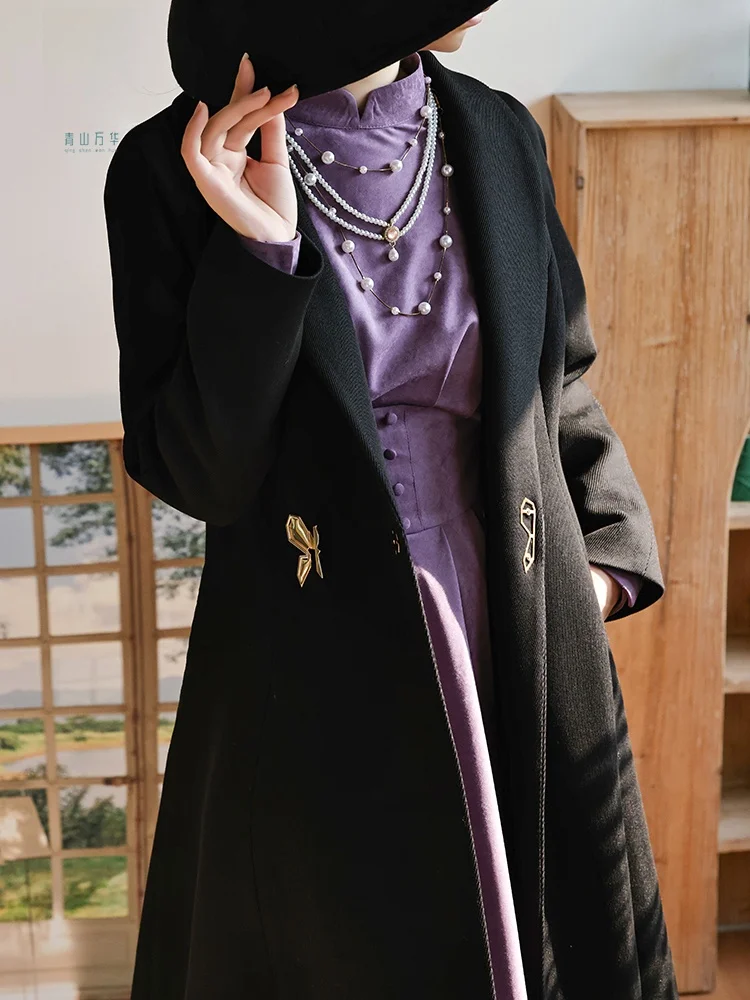 Осеннее пальто Ele Chinese Sle, оригинальный дизайн, элитная верхняя одежда Feelings, длинный све Hanfu Dr для женщин
Осеннее пальто Ele Chinese Sle, оригинальный дизайн, элитная верхняя одежда Feelings, длинный све Hanfu Dr для женщин