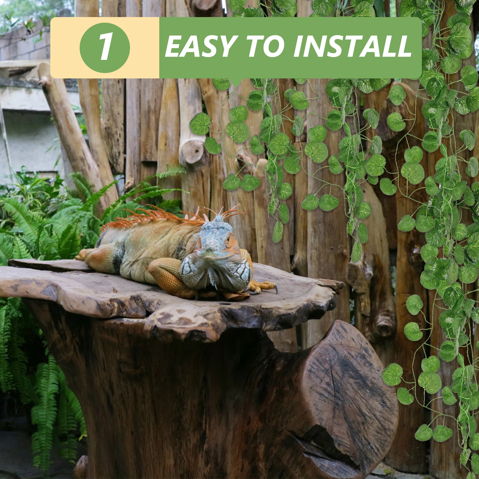 Realistic Artificial Reptile Terrarium Plantfake Vine Ornament For Aquarium Lizard Snake Tank Landscape Vivarium Accessories
Realistic Artificial Reptile Terrarium Plantfake Vine Ornament For Aquarium Lizard Snake Tank Landscape Vivarium Accessories