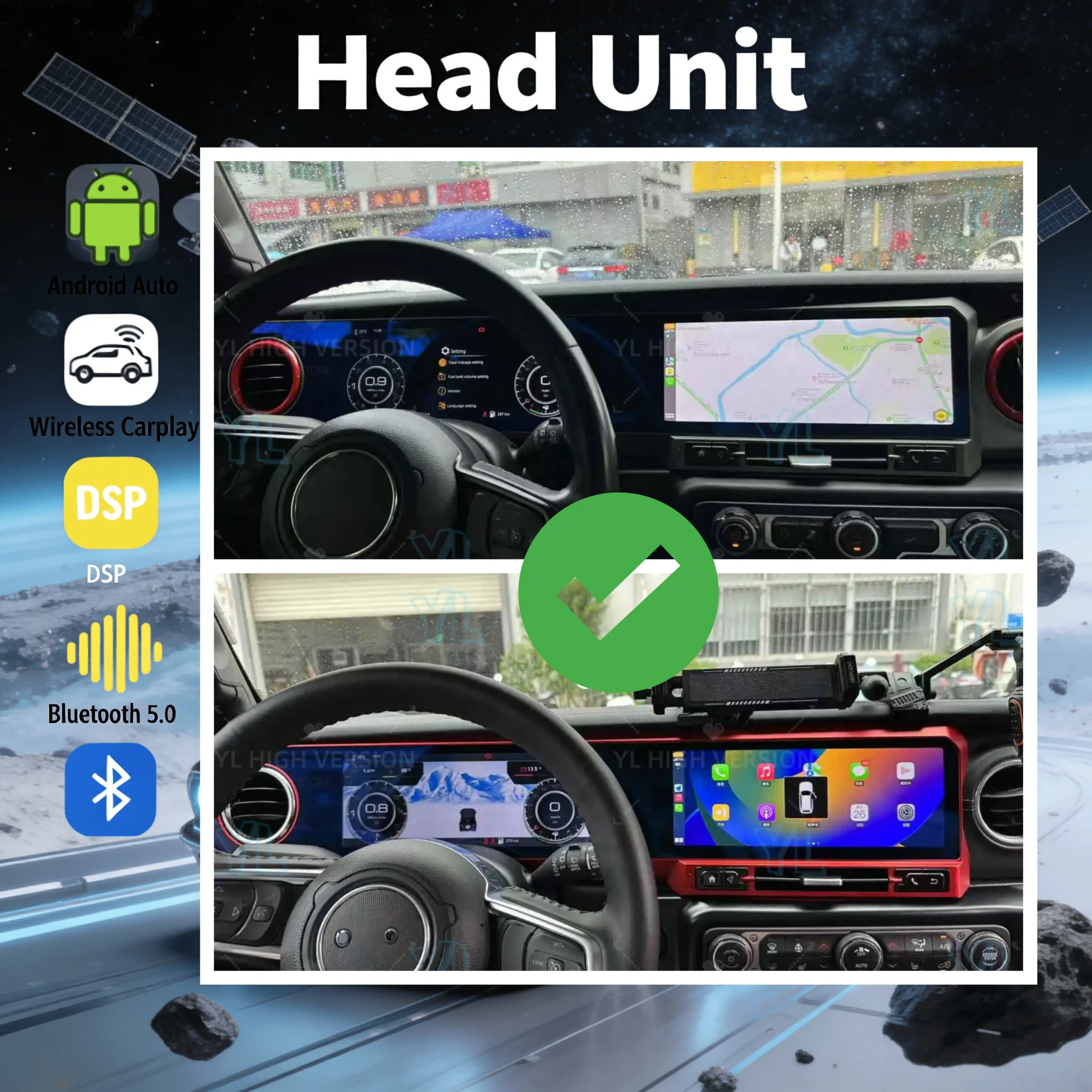 C 12.3inch+12.3inch Carplay Car Radio For JEEP WRANGLER 2018-2022 LCD Android 13 Dual Touch Screen Multimedia GPS Stereo 4G DSP
C 12.3inch+12.3inch Carplay Car Radio For JEEP WRANGLER 2018-2022 LCD Android 13 Dual Touch Screen Multimedia GPS Stereo 4G DSP