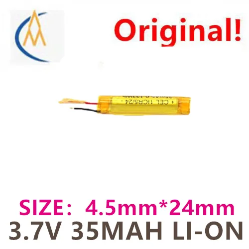 buy more will cheap In stock 45240 soft pack needle shaped lithium battery 35mAh 3.7V Bluetooth earphones with built-in battery
buy more will cheap In stock 45240 soft pack needle shaped lithium battery 35mAh 3.7V Bluetooth earphones with built-in battery