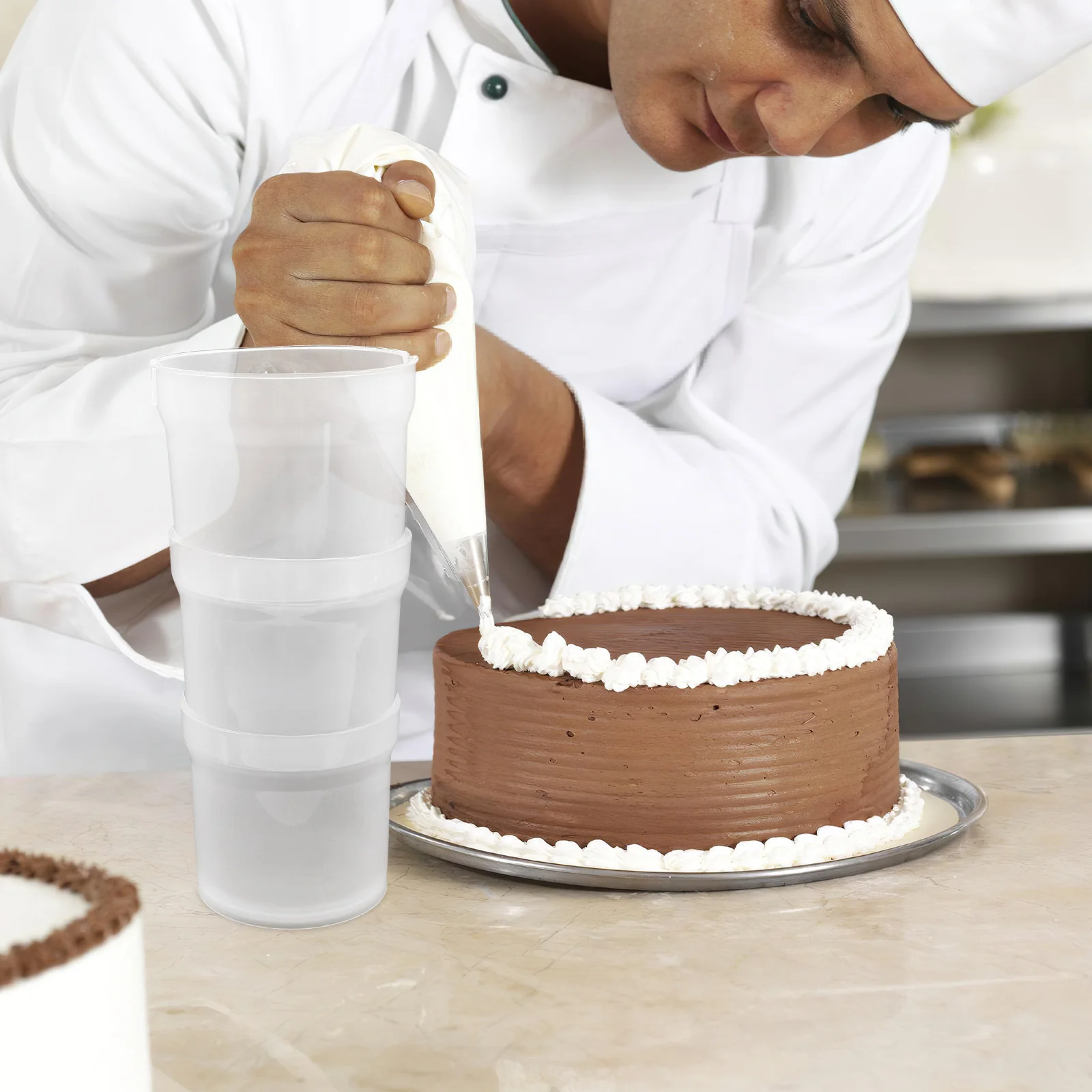 Piping Bag Holder Plastic Stand Stable Pastry Bag Support for Cake Decorating Filling Frosting Baking Accessories Organizer
Piping Bag Holder Plastic Stand Stable Pastry Bag Support for Cake Decorating Filling Frosting Baking Accessories Organizer