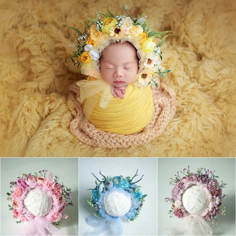 Newborn Photography Props Baby Girls Simulation Flower Hat Floral Bonnet Fotografia Accessory Studio Shoots Photo Props
Newborn Photography Props Baby Girls Simulation Flower Hat Floral Bonnet Fotografia Accessory Studio Shoots Photo Props