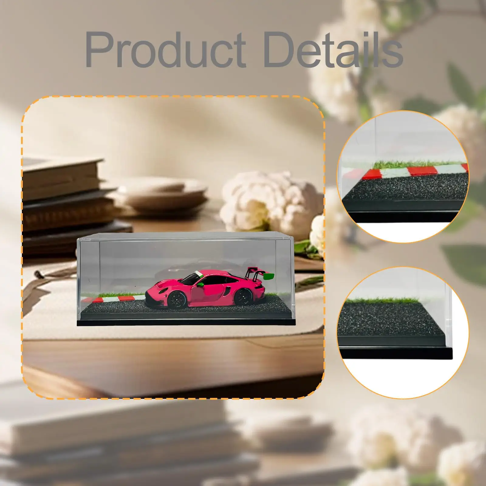 1/64 Vehicle Model Display Case Dustproof Cover, DIY Showcase Decor, Parking Lot Scene, Diorama Racetrack Scene for Car Model
1/64 Vehicle Model Display Case Dustproof Cover, DIY Showcase Decor, Parking Lot Scene, Diorama Racetrack Scene for Car Model