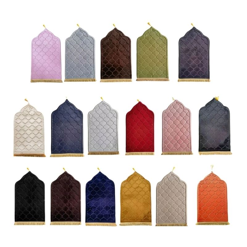 Soft Prayer Blanket Embossed Floor Carpet Prayer Mat for Muslims Pilgrimager Spiritual Reflection
Soft Prayer Blanket Embossed Floor Carpet Prayer Mat for Muslims Pilgrimager Spiritual Reflection
