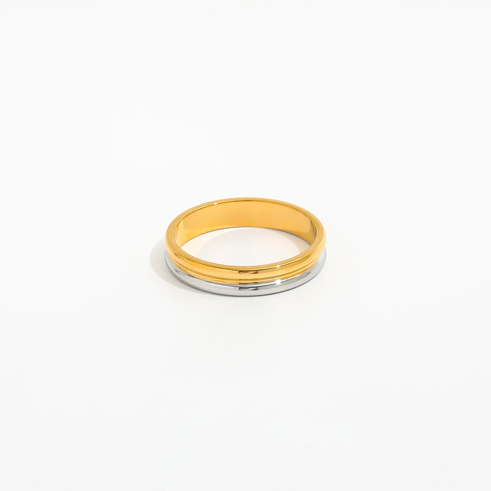 Joolim Jewelry High End Pvd Wholesale Waterproof&No Fade Fashion Simple Two-tone Cambered Stainless Steel Finger Ring for Women
Joolim Jewelry High End Pvd Wholesale Waterproof&No Fade Fashion Simple Two-tone Cambered Stainless Steel Finger Ring for Women