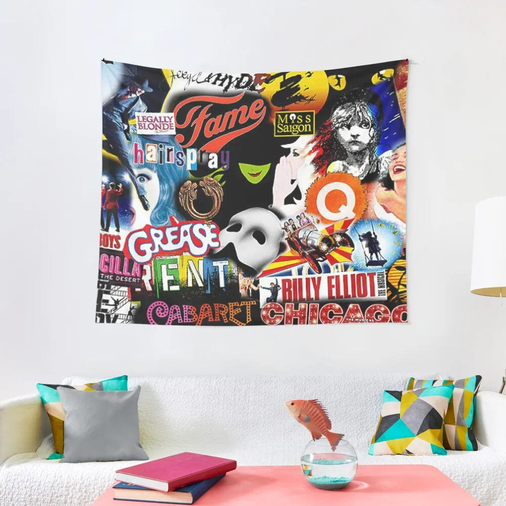 Broadway Musical Collage Tapestry Room Decoration Aesthetic Room Decorator Tapestry
Broadway Musical Collage Tapestry Room Decoration Aesthetic Room Decorator Tapestry