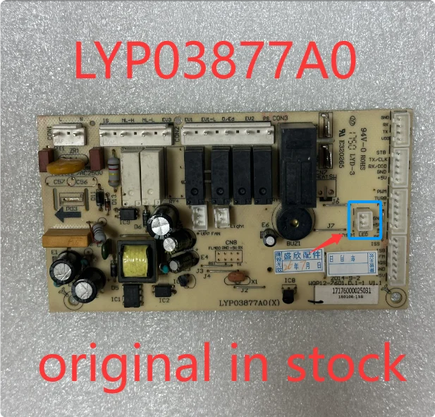Original LYP03877A0 control board WQP12-7601. D.1 WQP12-7601. D.1-1 17176000025031
Original LYP03877A0 control board WQP12-7601. D.1 WQP12-7601. D.1-1 17176000025031