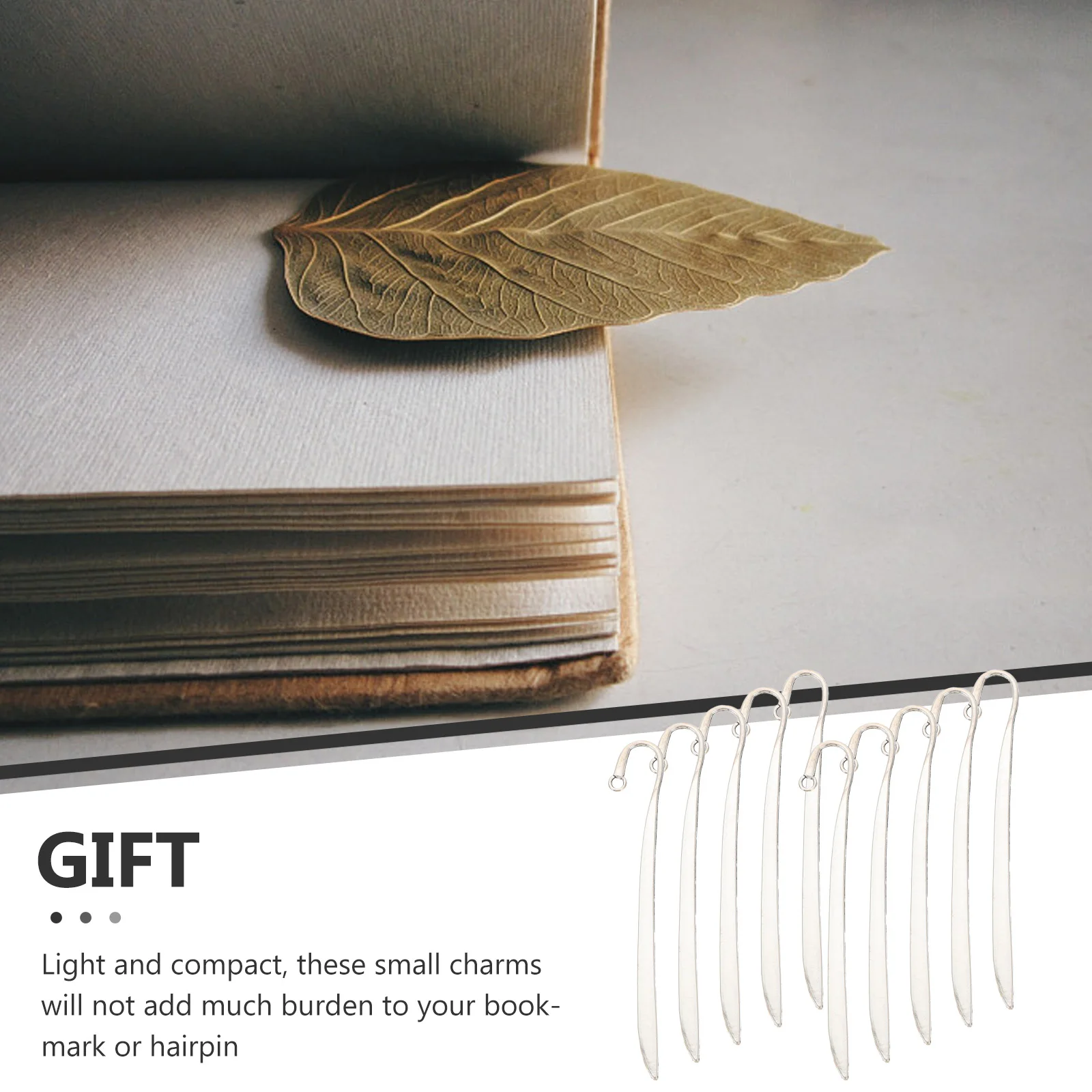 10pcs Alloy Jewelry Accessories Retro DIY Craft Supplies Silver Color Bookmarks Hairpin Making Charms Lightweight Compact
10pcs Alloy Jewelry Accessories Retro DIY Craft Supplies Silver Color Bookmarks Hairpin Making Charms Lightweight Compact