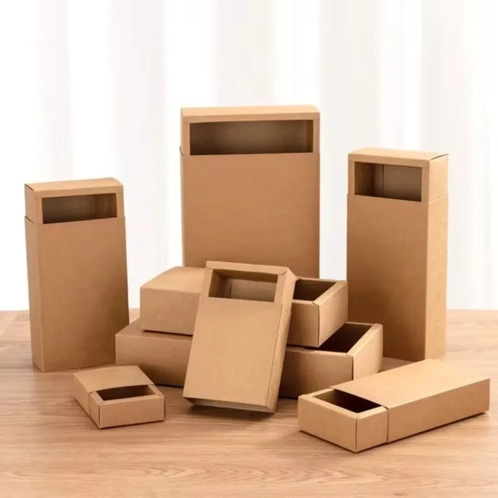 Kraft Paper Kraft Paper Drawer Box Mini Drawer Style Cardboard Present Boxes Eco-Friendly Recyclable Present Packaging Box
Kraft Paper Kraft Paper Drawer Box Mini Drawer Style Cardboard Present Boxes Eco-Friendly Recyclable Present Packaging Box