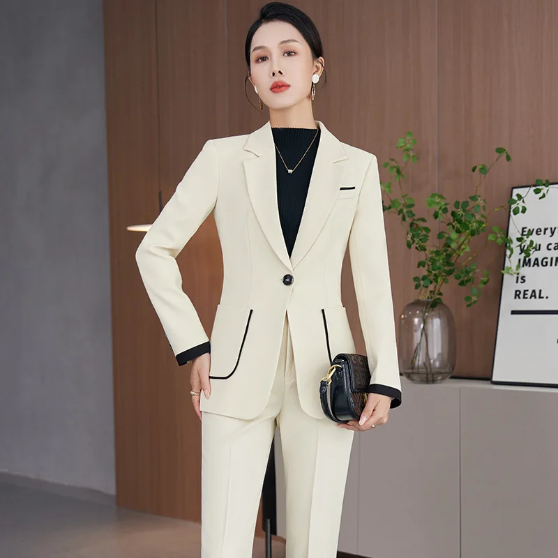 Ladies Office Work Wear Blazers Feminino High Quality Fabric Formal Pantsuits Autumn Winter Professional OL Styles Trousers Sets
Ladies Office Work Wear Blazers Feminino High Quality Fabric Formal Pantsuits Autumn Winter Professional OL Styles Trousers Sets