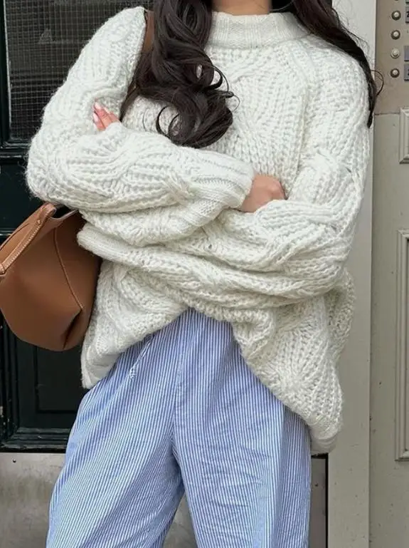 2025 Autumn/Winter New Women's Fashion Leisure Holiday Loose Long Sleeve Woolen Sweater Clothing Women's Clothing
2025 Autumn/Winter New Women's Fashion Leisure Holiday Loose Long Sleeve Woolen Sweater Clothing Women's Clothing