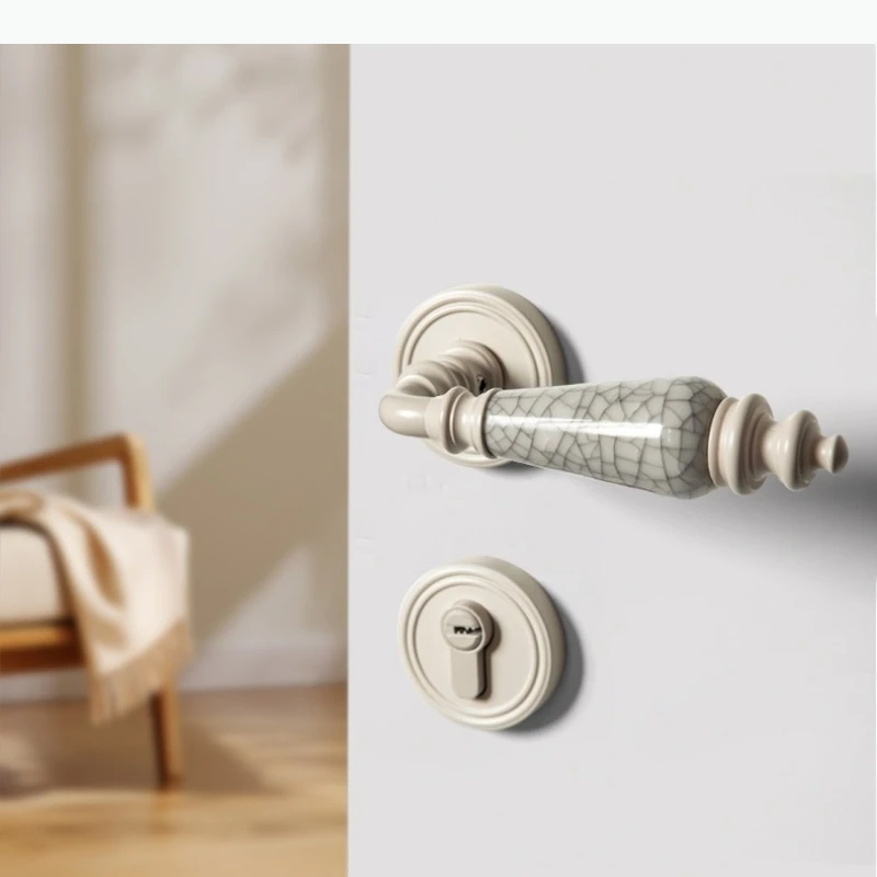 Style Retro Alloy Door Lock Ceramic Handle Bedroom Locks Silent Lock Secure Split Locks Indoor Wooden Door Handle
Style Retro Alloy Door Lock Ceramic Handle Bedroom Locks Silent Lock Secure Split Locks Indoor Wooden Door Handle