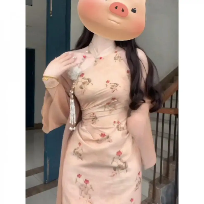 Young Girl's Soft Style Improved Summer New Arrival Slim Fit Long Dress Chinese Style Fashionable Casual Wear
Young Girl's Soft Style Improved Summer New Arrival Slim Fit Long Dress Chinese Style Fashionable Casual Wear