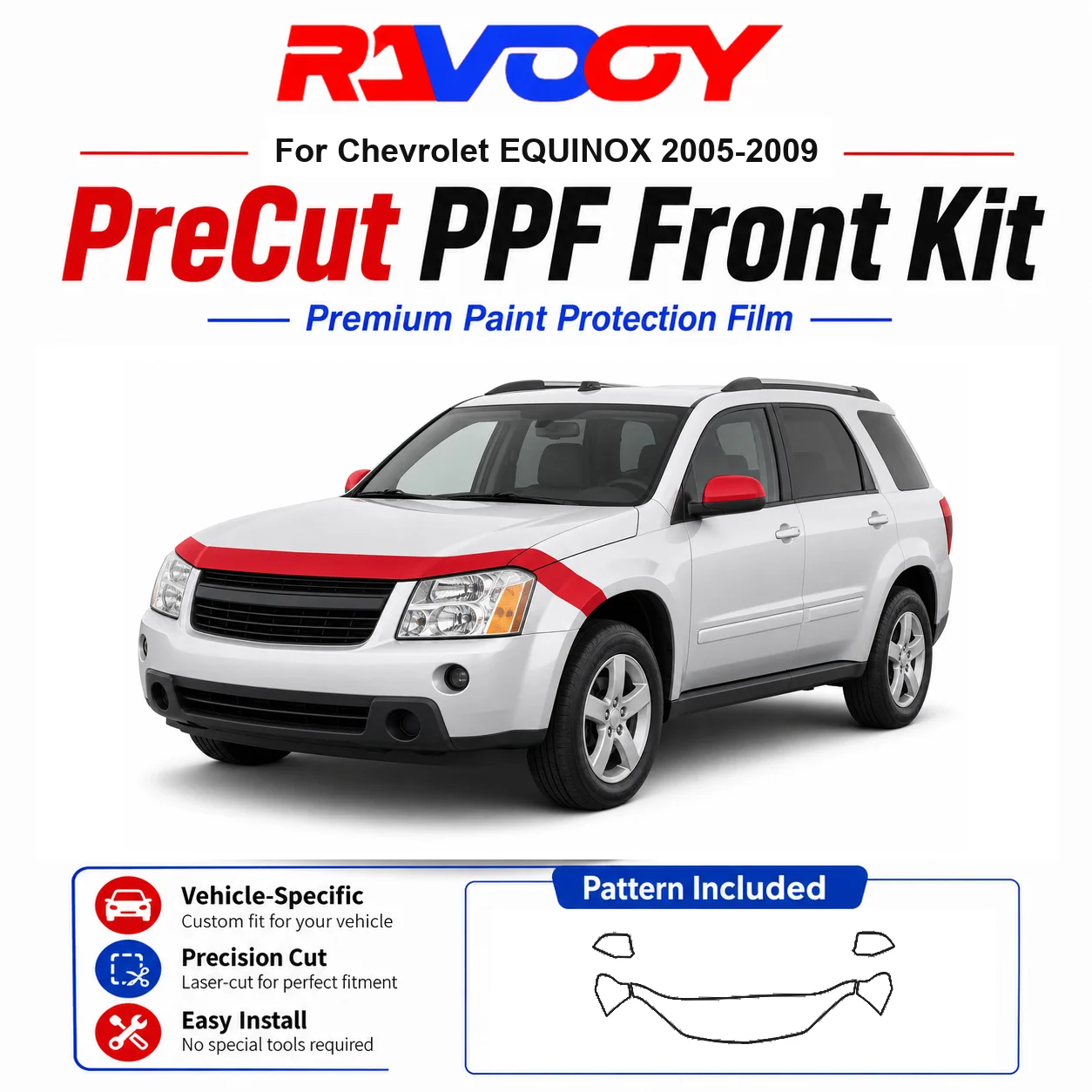 8.5mil TPU Precut PPF Kit For 2025-2026 Acura ADX - Hood, Partial Fenders & Full Mirror Set - Self-Healing Gloss Clear Bra Film
8.5mil TPU Precut PPF Kit For 2025-2026 Acura ADX - Hood, Partial Fenders & Full Mirror Set - Self-Healing Gloss Clear Bra Film