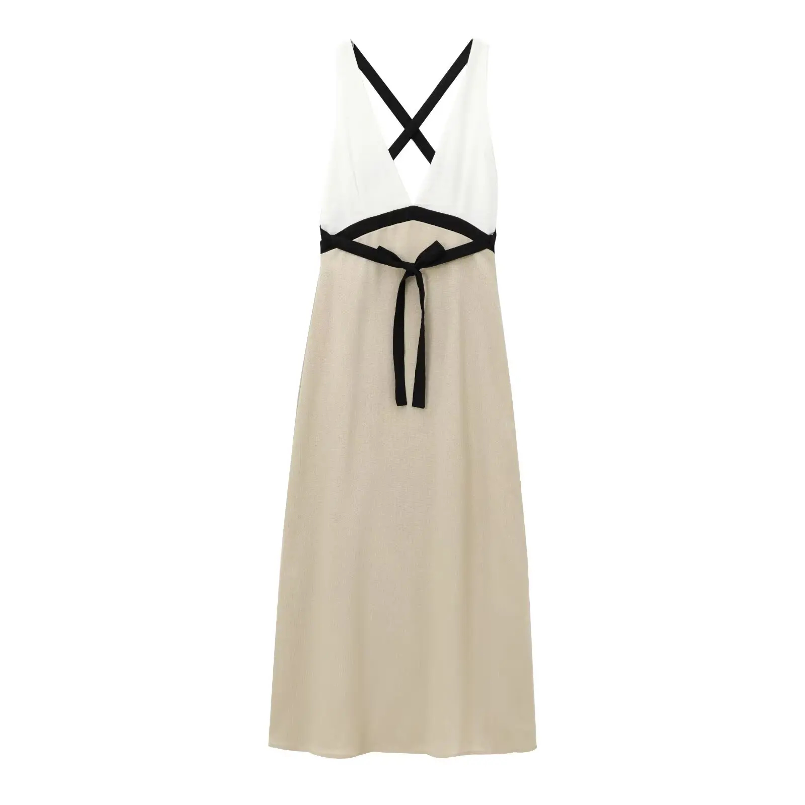 Rindu TRAF 2025 Women's Patchwork Suspender Dress Mid-length Dresses on Sale Clearance Sexy Costume Long Robe Femme Elegant
Rindu TRAF 2025 Women's Patchwork Suspender Dress Mid-length Dresses on Sale Clearance Sexy Costume Long Robe Femme Elegant