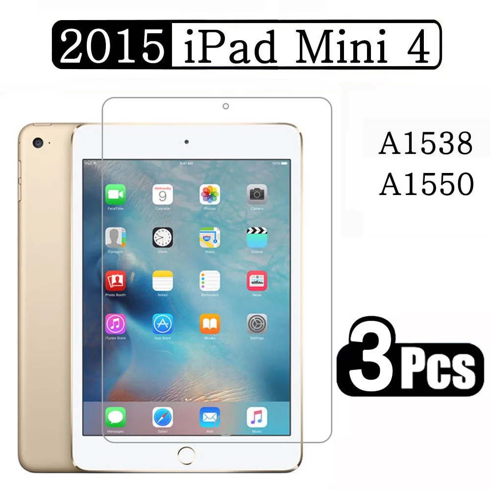 (3 Pack) Tempered Glass For Apple iPad Mini 4 7.9 2015 A1538 A1550 Anti-Scratch Full Coverage Tablet Screen Protector Film
(3 Pack) Tempered Glass For Apple iPad Mini 4 7.9 2015 A1538 A1550 Anti-Scratch Full Coverage Tablet Screen Protector Film