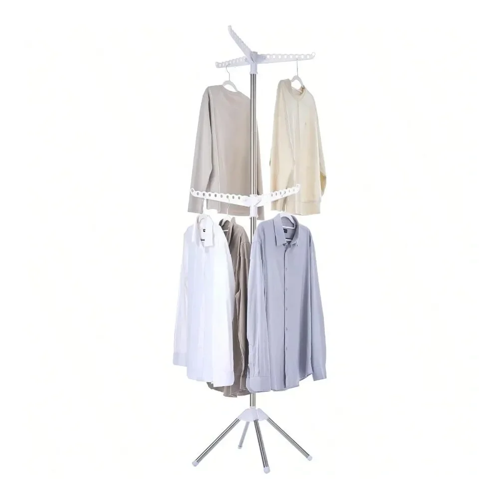 Drying Rack Foldable, 74.8 Inch 2 Tier Laundry Drying Rack With Rotating Clothes Rail For 54 Pieces Of Clothes, Space Saving, I
Drying Rack Foldable, 74.8 Inch 2 Tier Laundry Drying Rack With Rotating Clothes Rail For 54 Pieces Of Clothes, Space Saving, I