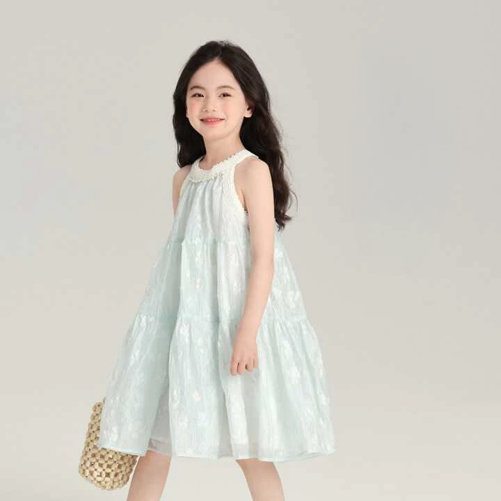Girl Dress 2024 Summer Dress New Atmosphere French Halters Sleeveless Girls Dress Beaded Neckline Loose Girls Skirts
Girl Dress 2024 Summer Dress New Atmosphere French Halters Sleeveless Girls Dress Beaded Neckline Loose Girls Skirts